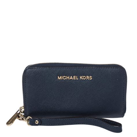 michael kors blue wristlet|Michael Kors outlet online wallets.